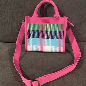 Kate Spade ♠️ x Target 🎯 Pink and Multicolor Plaid Crossbody Bag